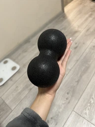 Масажний м'ячик подвійний EasyFit EPP DuoBall 16x8 см фото від покупців 4