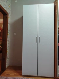 Распашной шкаф Doros Кен Бетон + Белый 90х52х210 см