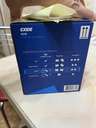 Мото аккумулятор Exide AGM 6 Ah Ев (-/+) 100EN (ETX7L-BS) фото от покупателей 2