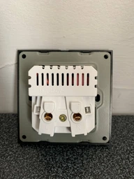 Розетка европейская с двумя USB портами 2.1а для зарядки BRS черный матовый цвет фото от покупателей 1