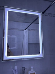 Зеркальный шкаф MIRATER Панорама с LED-подсветкой 50 см левосторонний фото от покупателей 6