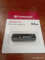 Флеш память USB Transcend JetFlash 700 512GB USB 3.1 Gen1 Black (TS512GJF700)