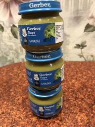 Овочеве пюре Gerber Брокколі з 6 місяців 80 г (5900452078433)