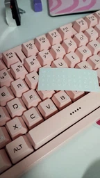 Міні Наліпки на клавіатуру білий текст на прозорій плівці вирізані по контуру розмір 4 мм фото от покупателей 19