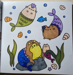 Мінірозмальовка Pusheen 96 сторінок фото від покупців 1