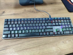 Клавіатура механічна дротова GamePro MK145R Red Swich Low Profile 100% Dark Gray