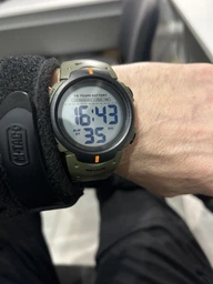 Часы Skmei Neon 10 Bar Olive Drab Будильник Дата День тижня Місяць Секундомір Тактичний годинник фото от покупателей 4