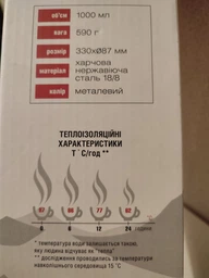 Термос із нержавіючої харчової сталі 1л Terra Incognita Fest 1000 оранжевий фото від покупців 3