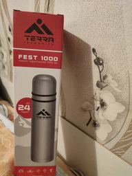 Термос із нержавіючої харчової сталі 1л Terra Incognita Fest 1000 оранжевий фото від покупців 2