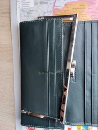 Стильний жіночий гаманець із натуральної шкіри Marco Coverna MA150-1 Green фото від покупців 5
