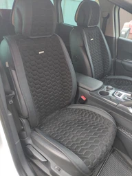 Преміум накидки захисні для сидінь автомобіля BELTEX Monte Carlo Комплект Перед та Зад Чорний фото від покупців 3
