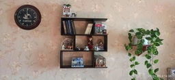 Полка навесная на стену MebelProff Trend 16, книжная полка, декоративная полка в комнату, дом. Венге фото от покупателей 1