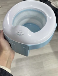 Дитячий дорожній складаний горщик і накладка на унітаз 3 в 1 Just Baby Trino Pink (JB-002) фото от покупателей 4