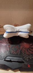 Подушка ортопедична анатомічна для ніг і колін Leg Pillow, гіпоалергенна для сну на боці з ефектом пам’яті і знімним чохлом на блискавці, для вагітних, при болях у суглобах, для підтримки спини Біла, FG-197D1