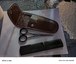 Ножницы для стрижки бороды и усов life instruments Elite Katana. Серебристые. Нержавеющая сталь. фото от покупателей 2