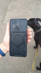 Чохол Magnetic Shield для Infinix Hot 40 Pro / X6837 протиударний бампер з підставкою кільцем Blue фото від покупців 1