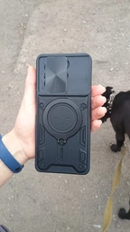 Чохол Magnetic Shield для Infinix Hot 40 Pro / X6837 протиударний бампер з підставкою кільцем Blue