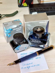 Чернила Pelikan 4001 Turquoise в стеклянном флаконе 30 мл Бирюзовые (311894)