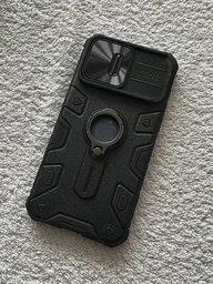 TPU+PC чохол Nillkin CamShield Armor (шторка на камеру) для Apple iPhone 15 Pro Max (6.7") Чорний фото від покупців 1