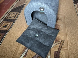 Будиночок для тварин Barksi Хатка, S 40x40x40 см Сірий (2512)