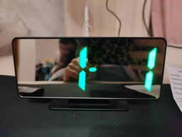 Настільний LED годинник - будильник з термометром VST-888 (працюють від USB) Black/Green
