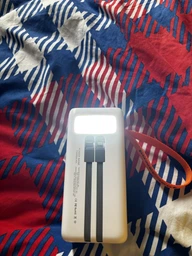 Повербанк MXH 70000 mAh 66W з ліхтариком - Білий фото від покупців 2