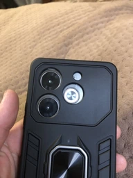 Чохол із кільцем Transformer на Tecno Pova 6 Neo / чорний фото від покупців 2