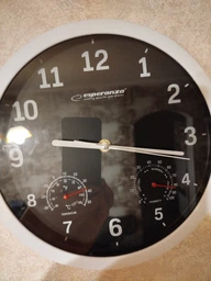 Годинник настінний Esperanza Wall Clock Lyon Black 25см (EHC016K) фото от покупателей 16