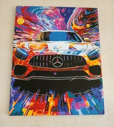 Картина по номерам Origami Мерседес в красках 40х50 см (LW3313)