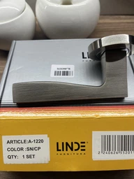 Ручка на розетке Linde A-1220 SN/CP Матовый никель/полированный хром