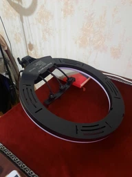 Кольцевая светодиодная LED лампа 45 см с пультом Набор для блогера 2 в 1 Селфи кольцо с штативом 2м фото от покупателей 7