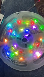 Розумна світлодіодна LED гірлянда Smart Роса стрічка 10 метрів музична RGB 5050 з Bluetooth додатком водостійка від USB з мікрофоном фото від покупців 14