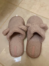 Женские домашние тапочки утепленные меховые с закрытым носком Twins Hs Teddi Меховые 38/39 26 см Серые (4820182037726) фото от покупателей 2