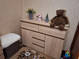 Комод на 5 ящиков и 2 дверки Т-227 127,1х40х91см Дуб Сонома