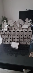 Адвент новогодний календарь EverWood из дерева 41х51х10 см фото от покупателей 1