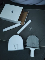 Ершик для унитаза DOAKT TPR 1.0 с силиконовой щеткой клейкий настенный White/Silver (YU001WS) фото от покупателей 2