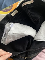 Джинси жіночі Levi`s Ribcage Wide-Leg H223 A6081-0001 25-32 Чорні (5401128250738)
