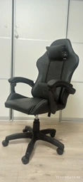 Кресло игровое GAMING CHAIR G-001 цвет черный/черный фото от покупателей 5