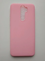 Чехол Soft Touch для Xiaomi Redmi Note 8 Pro силикон бампер светло-розовый