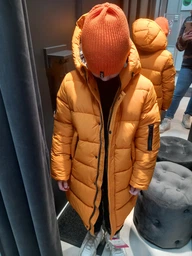 Подростковое зимнее пальто для мальчика X-WOYZ DT-8338-6 140-146 см Горчица