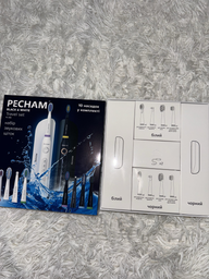 Набор электрических зубных щеток PECHAM Black and White Travel Set PC-084 (0290119010100) фото от покупателей 5