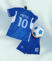 Форма футбольная детская Messi (Месси) 10 Интер Майями (Inter Miami) 2024, 22- 125-135, салатово-черная фото от покупателей 3