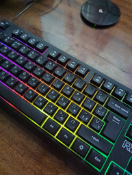 Клавиатура проводная RZTK Membrana RGB USB Black фото от покупателей 18
