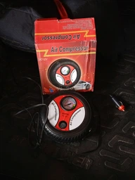 Автомобильный насос компрессор Air Compressor DC-12V, компрессор красный