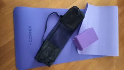 Килимок спортивний Cornix TPE 183 x 61 x 0.6 см для йоги та фітнесу XR-0002 Black/Green фото від покупців 3
