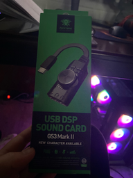 Внешняя звуковая карта юсб для пк ноутбука наушников и микрофона USB 7.1 GS3 Mark2 Black