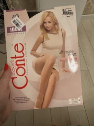 Колготи 40 Den жіночі великих розмірів Conte Ideal 5 р Grafit (4810226162804)