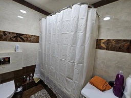 Шторка - занавеска для ванной WOKO Bianco с кольцами 240x200 фото от покупателей 1