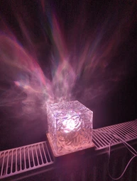 Настольная LED лампа ночник Проэктор Куб Северного Сияния 3D RGB светильник 16 цветов подсветки от USB с пультом фото от покупателей 1