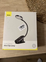 Настольная лампа Baseus Clip LED гибкая сенсорная лампа для чтения для спальни, USB-акумуляторный светильник фонарик (DGRAD-0G)